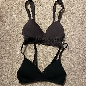 2 NWOT Aerie Lightly Lined Wireless Bras 30B